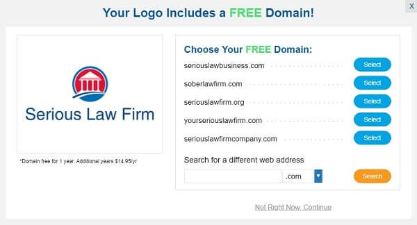 Logo-Maker-logo-includes-a-free-domain