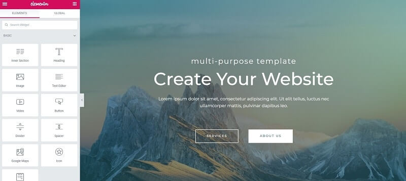 mountain-theme-with-elementor