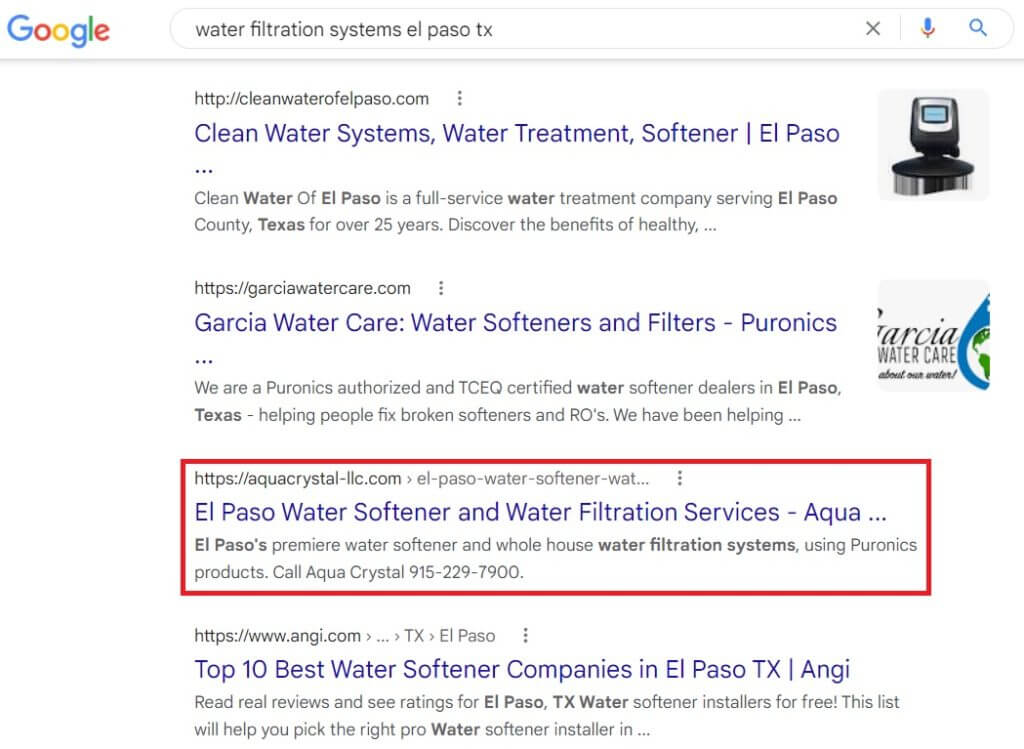 water filtration systems el paso tx search results