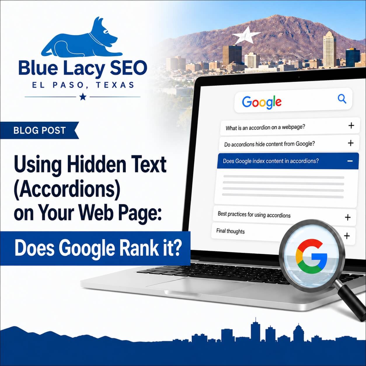 Using Hidden Text (Accordions) on Your Web Page Does Google Rank it